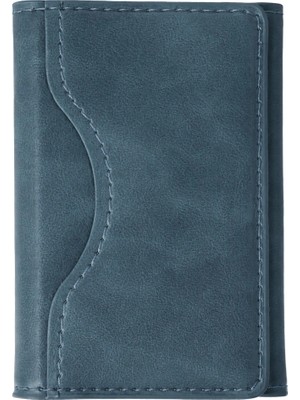 Buğz Joko Tema Magsafe Deri Kartlık - Açık Mavi