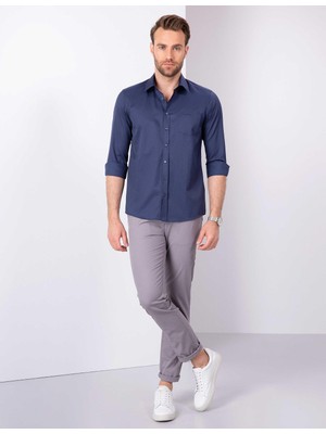 Pierre Cardin Lacivert Regular Fit Klasik Gömlek
