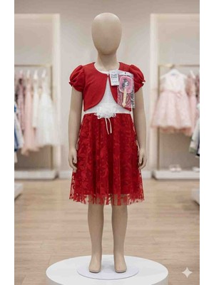 Dodi Petto Tül Detaylı Kız Çocuk Elbisesi (7-9 Yaş)