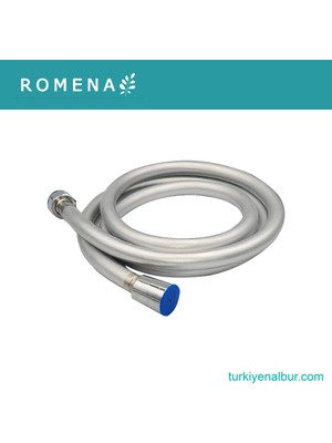 Romena 150 cm Krom Pvc Duş Hortumu - Garantili - Patlamaz Kırılmaz Çatlamaz (RM-1009)