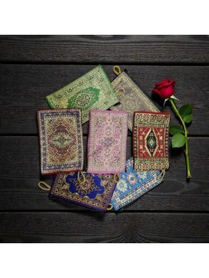 luxurianthome Bez Cüzdan 50 Adet Otantik Kilim Desenli Hediyelik 10X15CM Desenli Hediyelik Cüzdan