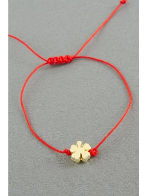 Pileli Store Yonca Makrome Ip Bileklik