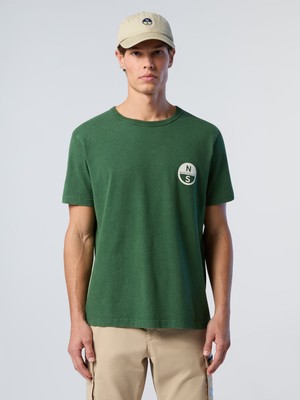 North Sails Vintage Comfort Fit Bisiklet Yaka Logo Nakışlı Organik Pamuk Tişört