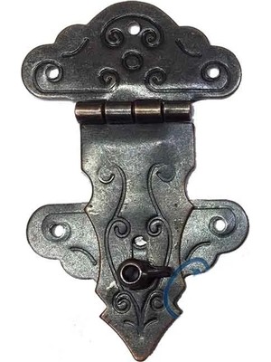 Buğz Eco Lounge Kuyruklu Kilit, Sandık, Kutu Askısı - 36X60MM, Oksit, 1 Adet