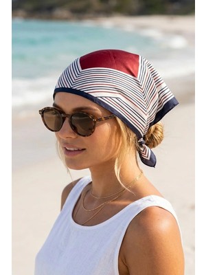 Ritagarcia Çok Amaçlı Desenli Bandana - Saç, Boyun, Çanta ve Bilek Aksesuarı Fular