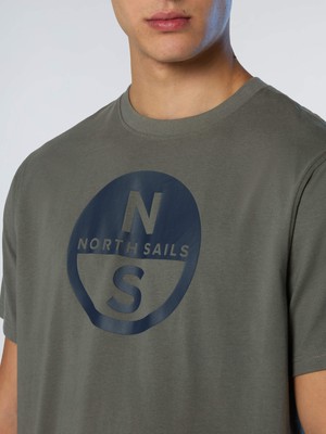North Sails Regular Fit Maxi Grafik Baskılı Kısa Kollu Organik Pamuk Tişört