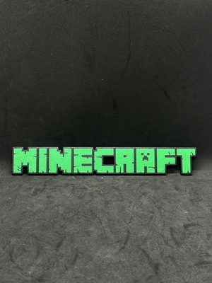 Goka 3D Craft Minecraft Temalı Dekoratif Duvar Aksesuarı - Gamer Odası Tablo - 22 cm