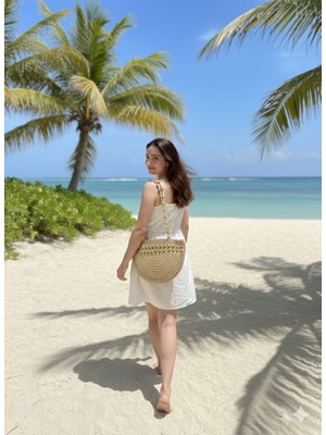 Akfecan El Örgüsü Omuz Çantası