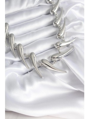 Sylar Vıp Seri Özel Model Gümüş Renk Kadın Kolye