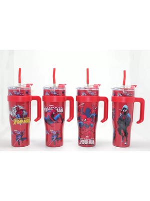 MiraLive Spiderman Pipetli Termos Suluk