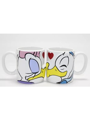 MiraLive Donald ve Daisy Duck Çift Kupa Bardak Seti