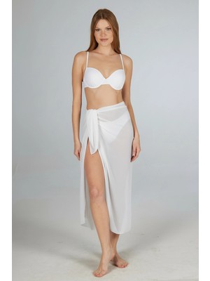 Amora Fancy Clothing Estiva 6000 Kadın Düz Şifon Pareo