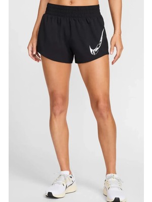 Nike Dri-Fit One Swoosh Hb Siyah Kadın Spor Şort