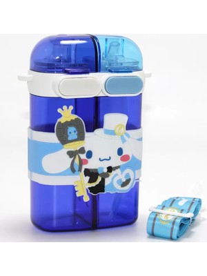SHC4200 Cinnamoroll Figürlü Çift Bölmeli Pipetli Suluk
