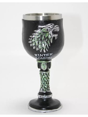 MiraLive Game Of Thrones House Stark 3D Kabartmalı Çelik Kadeh Bardak