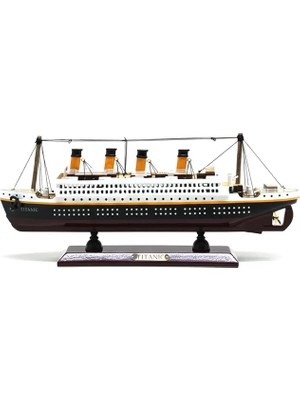 MiraLive 35X45 cm Özel Tasarım Işıklı Ahşap Titanik Gemi