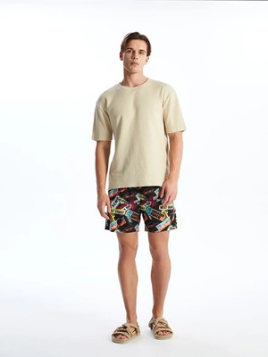 LC Waikiki Lcw Swımwear Kısa Boy Desenli Erkek Deniz Şortu