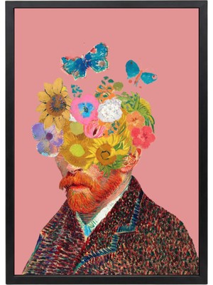 Zihnimdeki Ilkbahar Kahverengi Çerçeveli Tablo