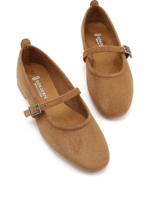 Gönderi(r) Kadın Taba Süet  Mary Jane Babet