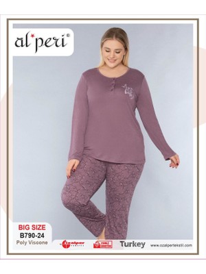 Alperi B790-24  Bayan Uzun Kollu Pijama Takım