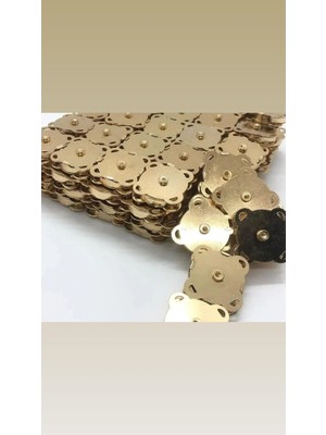Orhan Çanta 10 Adet Dikmeli Çanta Mıknatısı 18MM Gold