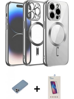 İlk El Grup Ieg™ iPhone 13 Pro Max Nova Işık Özel Seri - Siyah Joko 5d Cam + Gökkuşağı Shine Kamera Lens Koruma Cam