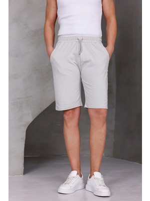 Dark Moda Erkek Sade Oversize Iki Iplik Kompakt Şort
