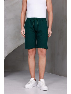 Dark Moda Erkek Sade Oversize Iki Iplik Kompakt Şort