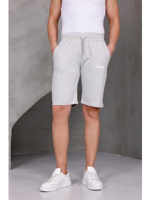 Dark Moda Erkek Baskılı Oversize Iki Iplik Kompakt Şort
