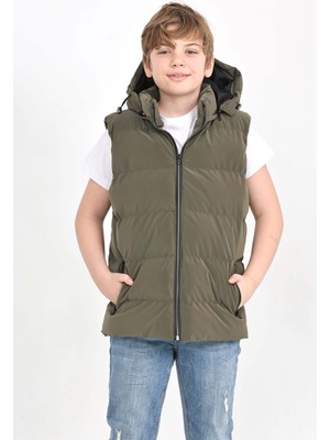 Napoli Jous Erkek Çocuk Yelek Kapüşonlu