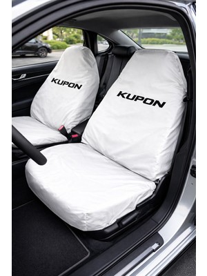 Kupon Baskılı Oto Koltuk Kılıfı Su Geçirmez Nano Kumaş – 2’li Ön Koltuk Seti
