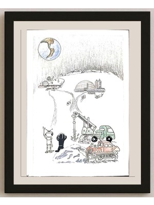 Karikatural Lan Yu Jie 29X21CM Orijinal Karikatür BOD03465