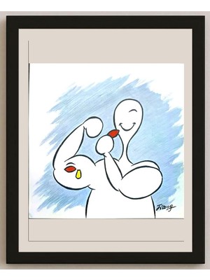 Karikatural Jiang Lidong 29X21CM Orijinal Karikatür BOD03469