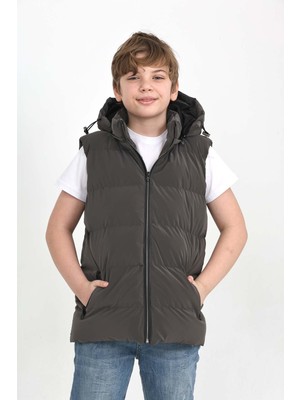 Napoli Jous Erkek Çocuk Yelek Kapüşonlu