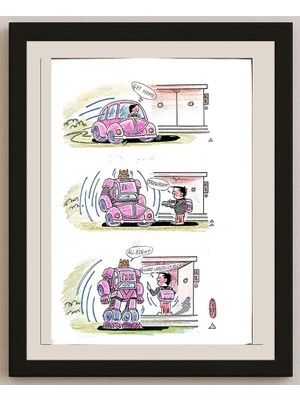 Karikatural Zhang Fang 29X21CM Orijinal Karikatür BOD03327
