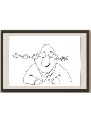 Karikatural Unknown 50X35CM Orijinal Karikatür BOD03520