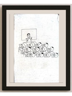 Karikatural Jin Xiao Xing 29X21CM Orijinal Karikatür BOD03967