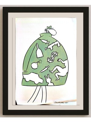 Karikatural Dachuan Xia 29X21CM Orijinal Karikatür BOD03335