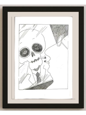 Karikatural Sun Wanshuai 29X21CM Orijinal Karikatür BOD03474