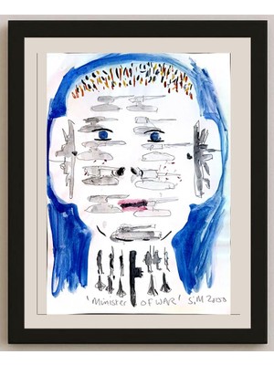 Karikatural S M 29X21CM Orijinal Karikatür BOD04253
