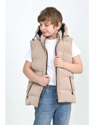 Napoli Jous Erkek Çocuk Yelek Kapüşonlu