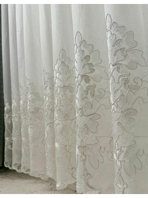 Vinaldi Yaprak Desen Tülperde 1/3 S I K  Pile