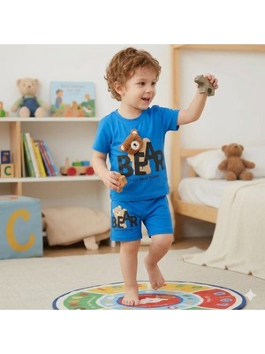 Veraye Sock Bear Ayıcık Baskılı Ayı Kafa Mobil Nakış Penye Tkm