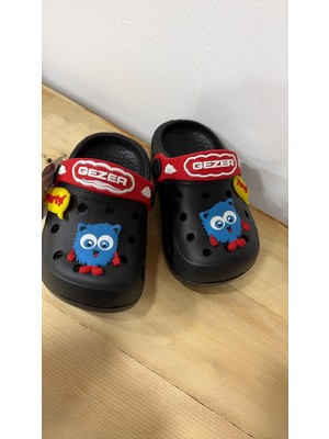 Gezer Yeni Sezon Rahat Taban Baykuş Desenli Cross Çocuk Terlik