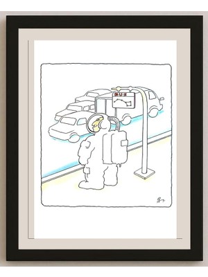 Karikatural Ba Bilig 29X21CM Orijinal Karikatür BOD03835