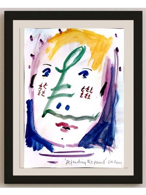 Karikatural S M 29X21CM Orijinal Karikatür BOD04255