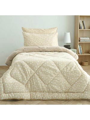 Arma Concept Tek Kişilik Desenli Pufidik Wellsoft Uyku Seti & Yorgan + 2 Adet Yastık Kılıfı + Lastikli Çarşaf