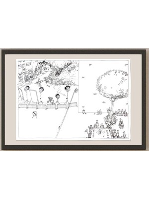 Karikatural Eduardo Ferreria Grosso 50X35CM Orijinal Karikatür BOD03505