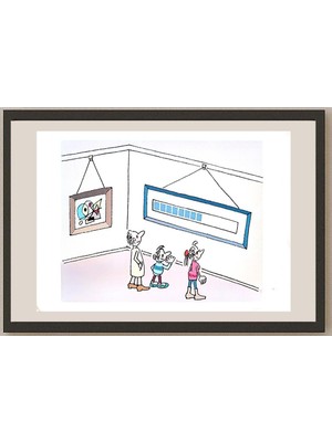 Karikatural Ma Heng Chao 29X21CM Orijinal Karikatür BOD03800