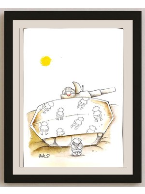 Karikatural Amin Dastbala 29X21CM Orijinal Karikatür BOD03687